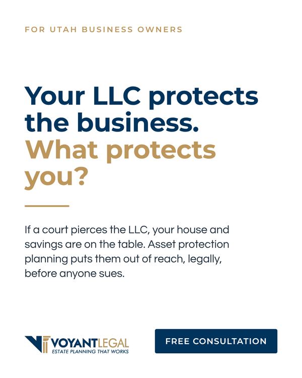Your LLC protects the business. What protects you? ad, 4 by 5