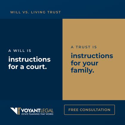 Instructions for a court vs. for your family ad, square